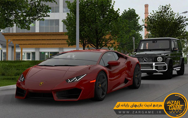 دانلود ماشین Lamborghini Huracan Lp580 2 2017 برای بازی یورو تراک 2 زرگیم